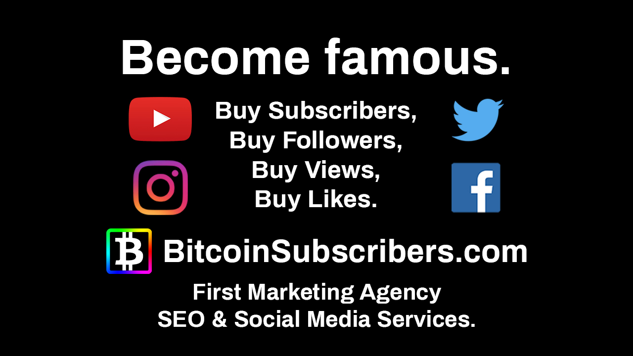 National ENQ NationalENQ.com Become Famous Buy Subscribers Buy Followers Views Likes BitcoinSubscribers.com Social Media Agency Marketing Services