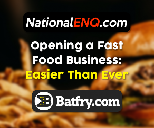Open a Fast Food Business: Great Always, Pandemic or Not – Open Your Batfry Franchise & Get Full Supply Chain with Best Prices